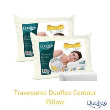 Imagem de Kit 2 Travesseiros Antiácaros Duoflex - Contour Pillow