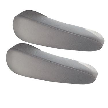 Imagem de FH Group Capa de apoio de braço de tecido plano ajuste semiuniversal, um par cinza