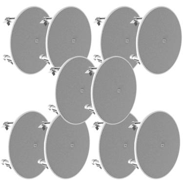 Imagem de Kit 10 Arandelas JBL 6CO3R+ Redonda Branca - 70 Watts RMS