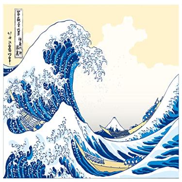 Imagem de Tuyifa 8d Kanagawa Surf Mural Estilo Japonês Ukiyoshi Papel de Parede Cozinha Japonesa Sushi Restaurante Tatami Papel de Parede (138''x100''(350x256cm), Figure-001)