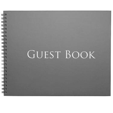 Imagem de Livro de visitas Iconikal, capa dura, 1.260 nomes, carvão vegetal, 25x20cm