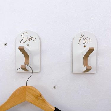 Imagem de 8 Ganchos de Provador loja roupas boho premium capela arco