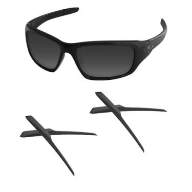 Imagem de Acefrog 2 pares de meias de silicone macio atualizadas para óculos de sol Oakley Valve OO9236 preto