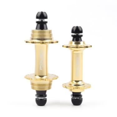 Imagem de POLSO Cubos de rolamento selados profissionais de alta qualidade FH-008 para corrida de bicicleta de engrenagem fixa e bicicletas de velocidade única, disponíveis em 20 ou 24 furos (dourado 20/24 H)