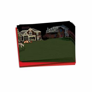 Imagem de NW-XMAS-RedRocketA, Boxed Funn Ditto HouseNeighbor Houses with Christmas Lights B1045, 12 Christmas Card Pack (SKU:B1045)