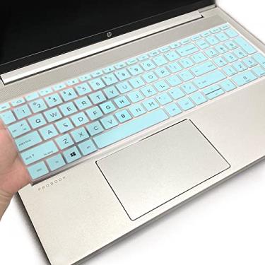 Imagem de Capa de teclado para HP ProBook 450 G8 G9 G10/455 G8 G9 G10/650 G8/HP Zbook Power G8 G9, novo laptop HP ProBook de 15,6 polegadas (não serve para HP ProBook 450/455/650 G6 G7) - HotBlue