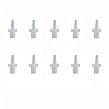 Imagem de Boxonly Acessórios de mangueira de plástico Acessórios para tubos pagode mangueira de 4 mm Barb M10 conector adaptador de rosca externa adaptador de emenda de junta reta adaptador para combustível gás