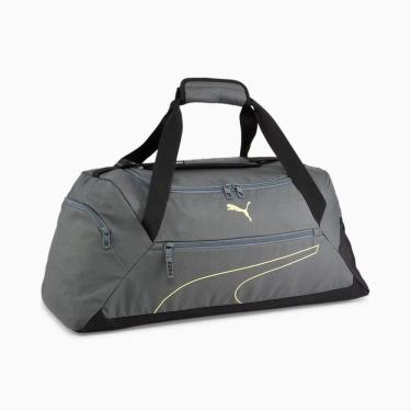 Imagem de Mala Fundamentals Sports Bag M - Mineral Gray/Lime Sheen