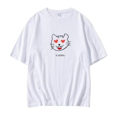 Imagem de Camiseta Aespa Concert My Synk estampada com desenho animado algodão gola redonda manga curta, Karina White, XXG