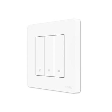 Imagem de XJRJ Zigbee3.0 Tuya Interruptor inteligente de luz/cena app vida inteligente controle remoto controle de voz 3 Gang Scene Switch Star Ring