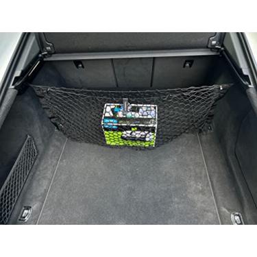 Imagem de Rede de carga de malha elástica automotiva estilo banco traseiro para Audi A7 S7 RS7 2018-2023 - Organizadores e armazenamento de porta-malas premium - Rede de bagagem para Sedan - Melhor organizador