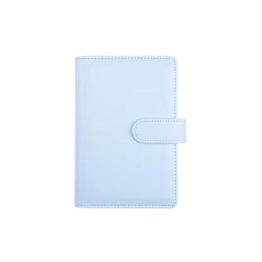 Imagem de Caderno A6 Creative Macaron Hand Ledger PU Binder - Fivela - Azul claro (núcleo interno quatro em um)