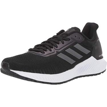 Imagem de adidas Tênis de corrida feminino Solar Ride, Preto/Noite Metálico/Cinza, 10