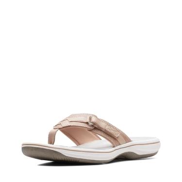 Imagem de Clarks Sandália feminina Breeze Sea, Castanho-acinzentado, 39, Cinzento-acastan, 38