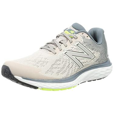 Imagem de New Balance Tênis de corrida feminino Fresh Foam 680 V7, Lenhadeira/Cinza oceano/Brilho de limão descolorido, 6 Wide