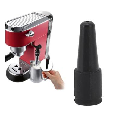 Imagem de Bocal de vapor para máquina de café, orifício de substituição de bico de espuma de leite de silicone, fácil de instalar e lavável para cafeteira Delonghi
