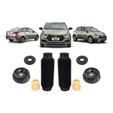 Imagem de Par Kit Coxim Amortecedor Dianteiro Hb20 2015 2016 2017 2018 - Qualyki