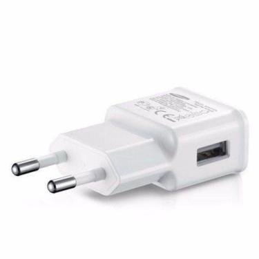 Imagem de Carregador Adaptador Celular 5v 2.1A Fonte USB Bivolt Branco - MLS