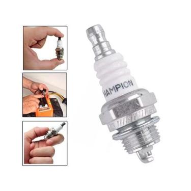 Imagem de Vela de ignicao l7t curta para motosserras/ rocadeiras spin power - Sa