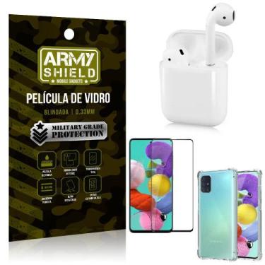Imagem de Fone Bluetooth LY-122 Samsung A51 + Capinha Anti Impacto + Película 3D