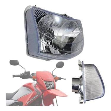 Imagem de Farol  De Bloco Óptico Moto  Motoboy Honda Nxr Bros 125 150 2009 A 201