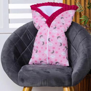 Imagem de Saco de Dormir para Bebê Inverno Estampado Acolchoado com Zíper 100% A