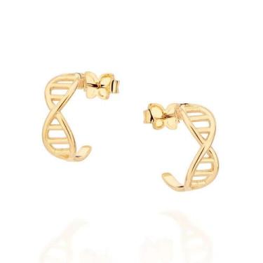 Imagem de Brincos banhado ouro 3x 24k 18k e 22k femininos meia argola pequenos r
