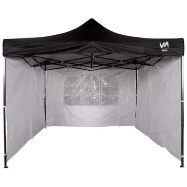 Imagem de Gazebo Tendas Wild 3x3 Articulado Em Aço 3 Paredes De Lona