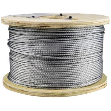 Imagem de Cabo de Aço Galvanizado com Alma de Fibra 6x7 1/16 Polegadas 250m - St