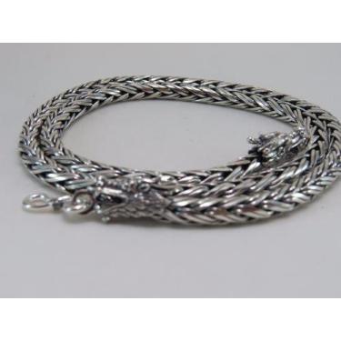 Imagem de Conjunto Corrente E Pulseira De Bali Trançada Em Prata 925 - RD Magazi