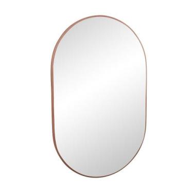 Imagem de Espelho Decorativo Londres 80X50Cm Com Borda Rosa - Papel E Parede