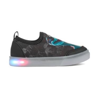 Imagem de Tenis Infantil Casual Menino Calce Facil com LED My Funfy Kids 550A Masculino. (Chumbo, BR, Criança de 1 a 3 anos, Numérico, 25)