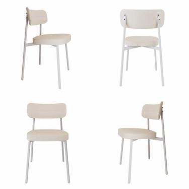 Imagem de Cadeira Alloa Fixa com 4 Pés 50 X 44,7 X 83,8 Cm com 4 Unidades - Meta
