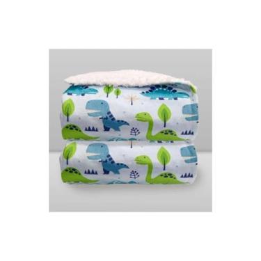 Imagem de Cobertor Donna Laço Bebê Printed Sherpa - LACO BEBE, DINO, 75X100