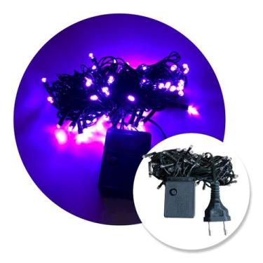 Imagem de Pisca Luz Natal Led 10 metros 110V Decoração Fio Verde - TOP NATAL, Li