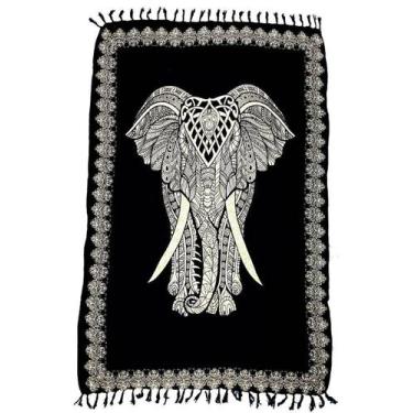 Imagem de Canga de Praia Indiana elefante - Preto - Besakih, Preto