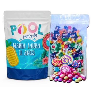 Imagem de Kit Festa Com 5 Saquinhos Em Pé 12x19cm Vários Temas - Mundo da Bina, 