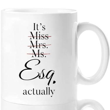 Imagem de Shqiueos Caneca de presente de advogado para mulheres 325 ml, presente de exame de aprovação na barra para advogadas, presente de escritório para advogadas, JD, futuro advogado, presente de formatura