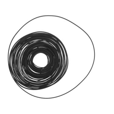 Imagem de YINETTECH 50 peças de cinto de borracha para gravador 25-190 mm mix quadrado fita cassete máquina reparo cinto sortido para gravador Walkman repetidor DVD drive