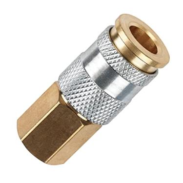 Imagem de Amflo C90-100 1/4" Hi Flo Design x 1/4" FNPT Acoplador de latão - Pacote com 100