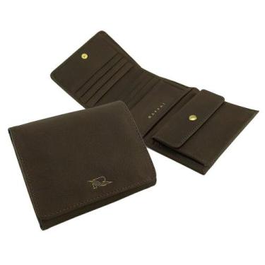 Imagem de Carteira Feminina Compacta Couro RFID Blocking 18-R Personalizada Raff