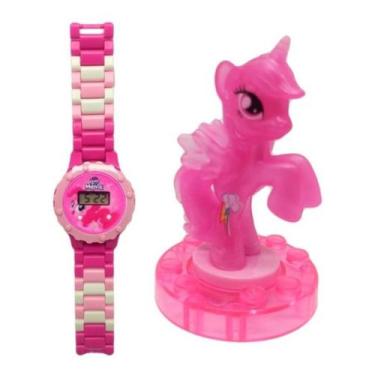 Imagem de Relógio Digital Infantil Little Pony + Boneco Pinkie Pie - MSB PRESENT