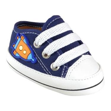 Imagem de Sapatinho Tênis Star De Bebe Saída De Maternidade Menino Personalizado