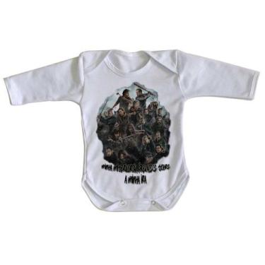 Imagem de body nenê criança roupa bebê manga longa The Walking Dead Misericórdia