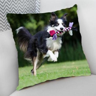 Imagem de Almofada Decorativa Cheia c/ Zíper 40x40 Dog Pet Cachorro Cão - Deluzz