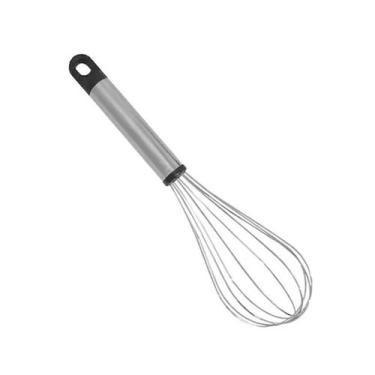 Imagem de Batedor De Claras Ovos Bolo  Massa Fouet Aço Inox 24,5 Cm - Rio Tijuca