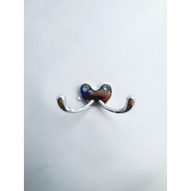 Imagem de Cabide Duplo Horizontal Zamac Cromado - CRIATIVA