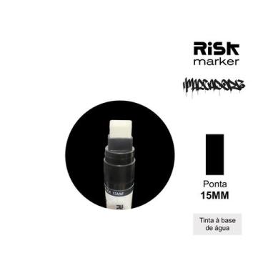 Imagem de Marcador tinta acrílica 15mm Risk marker, Preto