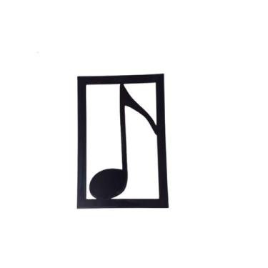 Imagem de Quadro Decorativo Notas Musicais - Abelhinha Presentes, B