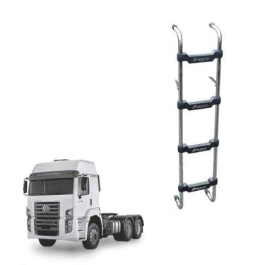 Imagem de Escada Traseira Vw Constellation Cabine Alta 4 Degraus - Bepo